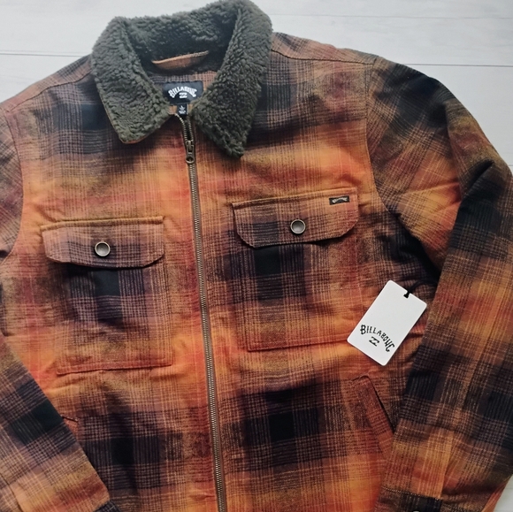 BILLABONG NEW Barlow Sherpa Lined Jacket - Picture 3 of 14
